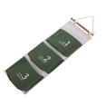 thumbnail image 3 of Bolsa Colgante De Lino Zhivalor 3 Bolsillos Patrón Verde, 3 of 8