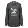 thumbnail image 4 of Fesfesfes Women Hooded Casual Print Hooded Long Sleeve Round Neck T-Shirt Top Plus Size $10, 4 of 5