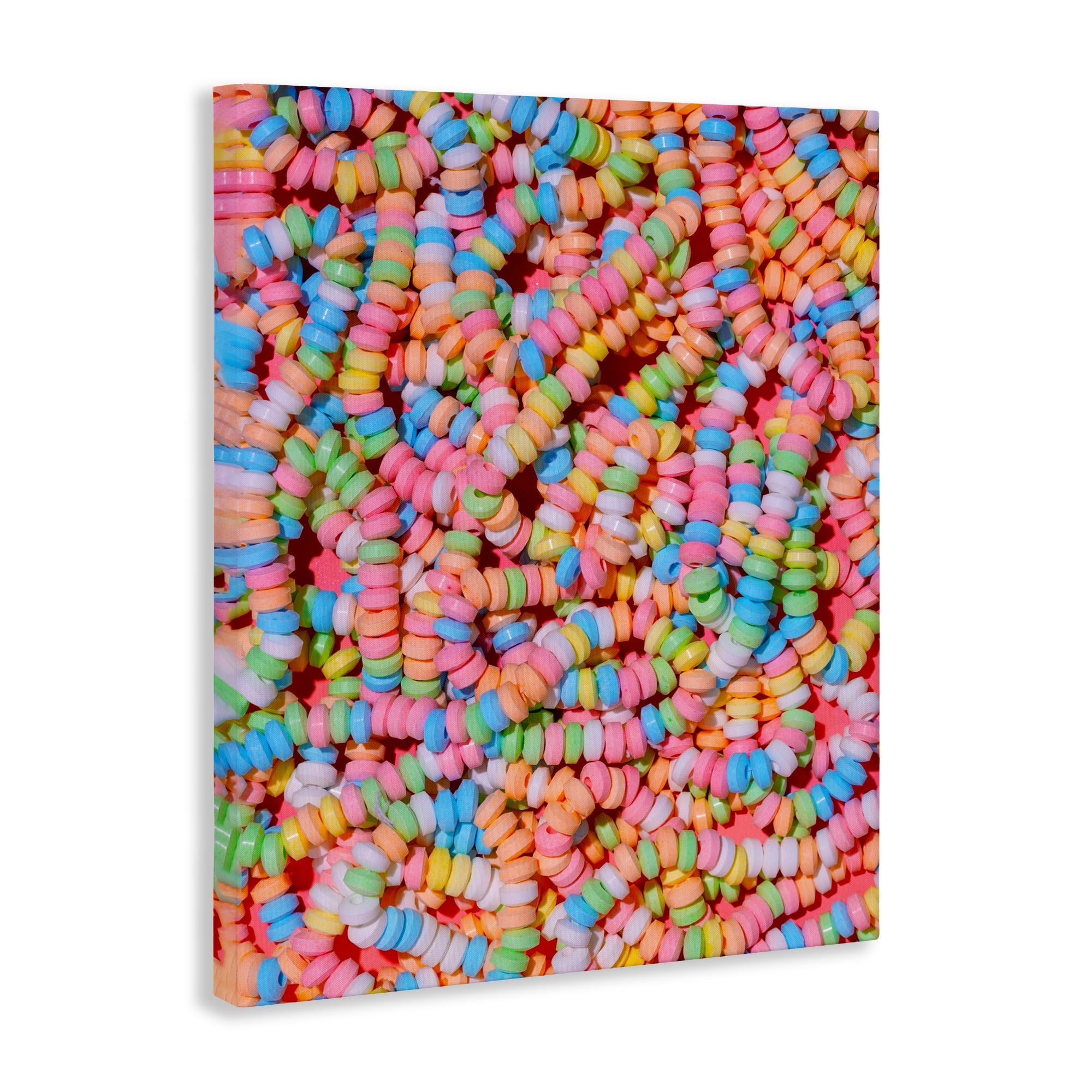 Stupell Industries Pastel Candy Necklace Canvas Wall Art, design by LISH Creative