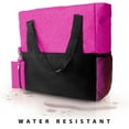 thumbnail image 5 of Shoulder Canvas Tote Bag - Water Resistant, Lightweight, Travel-Friendly (Magenta), 5 of 5