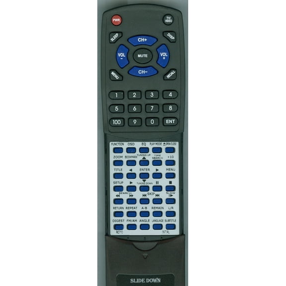 Replacement Remote for INITIAL RC710 INITIAL, RTRC710, RC710, DVA2610, DMA710