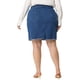 thumbnail image 4 of Falde mezclilde talgrande pamujer Faldas de mezclildesgastadas bordadas informales Azul medio XL, 4 of 6