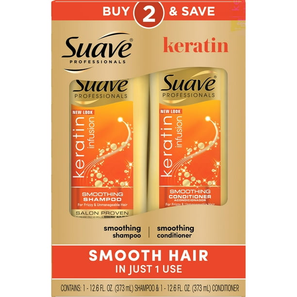 Suave Professionals Keratin Infusion Smoothing Shampoo and Conditioner