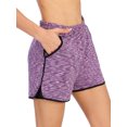 thumbnail image 4 of SHCKE Sport Shorts For Women Fitness Running Shorts With Pockets Workout Training Yoga Gym Sport Shorts (assorted colors), 4 of 5