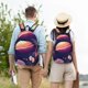 thumbnail image 4 of Disketp Planet Pastel Galaxy print Canvas Backpack Lightweight Travel Daypack Student Rucksack Laptop Backpack-Small, 4 of 5
