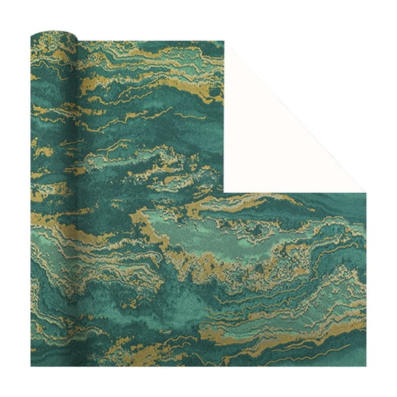 Christmas Wrapping Paper Roll Gold Foil Design Folded Flat DIY Art Craft Paper for New Year, Holiday, Party Celebration 19.7x27.6 Inch (Army Green)