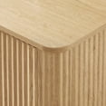 thumbnail image 6 of EHANCIS 63" Fluted Sideboard Buffet Cabinet, Modern Storage Cabinet with 4 Doors and Adjustable Shelves for Dining Room, Kitchen, Living Room (Oak), 6 of 6