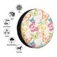 thumbnail image 4 of Fotbe Retro Colorful Butterfly Funda de Llanta de Repuesto con Estampado, Engrosada, Ajuste Universal para Jeep, Remolque, RV, SUV, Camión-14 inch, 4 of 6