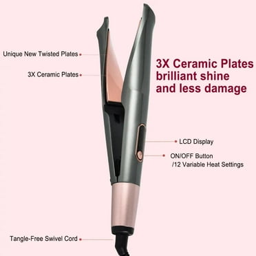 Hair Curling Wand 3/4 Inch Tapered Curling Iron Professional Ceramic Hair Curler Wand Fast Heating Hair Curlers for All Hair