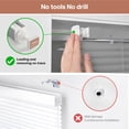 thumbnail image 2 of LazBlinds No Tools No Drill Cordless 1" Vinyl Mini Blinds, 100% Privacy S-Curve Blinds for Indoor Windows, Room Darkening Horizontal Window Blinds and Shades for Home, 30 1/2" W x 48" H, Grey, 2 of 6
