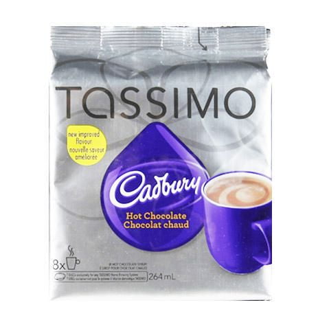 Tassimo Cadbury Chocolat Chaud Paq. de 8 T-Discs, 264 ml