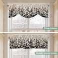 thumbnail image 5 of Halloween Tie Up Valance Curtains for Windows, Kitchen Curtains Window Treatments, Beige Rustic Horror Bat Spooky Halloween Short Window Shades Valances for Bedroom Bathroom Cafe 42"x18", 5 of 8