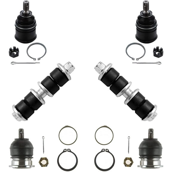 Detroit Axle - Front Upper Lower Ball Joints Sway Bar End Links Replacement for 1992-2000 Honda Civic Excludes SI
