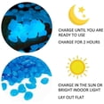 thumbnail image 2 of 100 Pcs Glow in The Dark Garden Pebbles for Walkways and Decor in Blue, 2 of 3