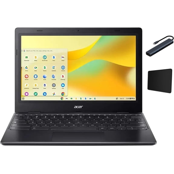 Acer Chromebook 311 11.6" HD Laptop, Intel Celeron N4500, 1.1GHz, 4GB RAM, 64GB eMMC, Chrome OS, Webcam, Intel UHD Graphics, Star Black with Tigology Accessories