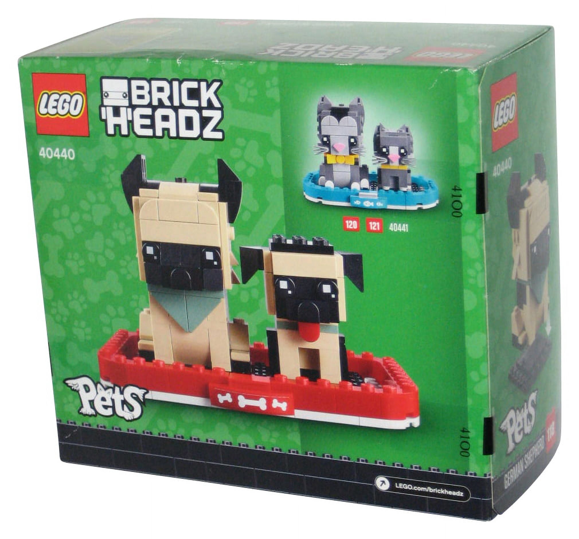 LEGO Brick Headz German Shepherd LEGO Building Toy Set 40440
