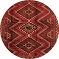 thumbnail image 1 of Ahgly Company Indoor Round Southwestern Orange Country Area Rugs, 5' Round, 1 of 1