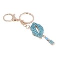 thumbnail image 2 of Keychain Pendant, Rhinestone Keychain Lip Shape Unique Design Beautiful Stylish Sturdy Durable  For Car Pendants For Bag Ornaments Pink,Blue,Red, 2 of 8