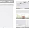 thumbnail image 4 of LazBlinds No Tools No Drill Cordless Roller Shades, Light Filtering Roller Blinds for Windows, Thermal Insulated UV Protection Roll Up Window Blinds and Shases, 32'' W x 72'' H, White, 4 of 4