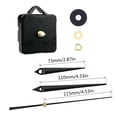 thumbnail image 3 of Quartz Wall Clock Movement Mechanism Repair Part with Clock-Hands Replacement Accessories Kit Quartz Clock Motor Kit, 3 of 8