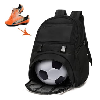 BROTOU Premium Sports Backpack With Separate Ball & Cleat Compartments - 35L, Water-Resistant, Dark Grey