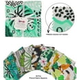 thumbnail image 3 of Soimoi Tropical Print Precut 5-inch Cotton Fabric Quilting Squares Charm Pack DIY Patchwork Sewing Craft-Dark Green, 3 of 7