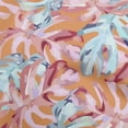 thumbnail image 1 of oneOone Velvet Orange Fabric Tropical Palm Leaf Sewing Fabric By The Yard Printed Diy Clothing Sewing Supplies 58 Inch Wide, 1 of 4