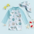 thumbnail image 2 of Godom Boys Bathing Suit Long Sleeve Swim Shirt UPF 50+ Sun Protection Bathing Suits Sunsuit Sets, 2 of 7
