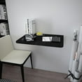 thumbnail image 5 of Marble Design Wall-Mounted Foldable Table - 28.3" x 17.7" Space-Saving Desk for Kitchen, Balcony, or Office, 5 of 8