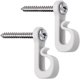 thumbnail image 1 of Ganchos para colgar luces de interior y exterior, ganchos de tornillo, clips para colgar luces de cadena, luces de hadas, luces de patio, ganchos de tornillo para colgar luces navideñas, 1 of 5
