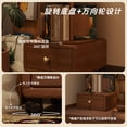 thumbnail image 4 of Estantería giratoria de 360 grados, estante de almacenamiento móvil, mesita de noche de madera maciza para apartamento pequeño de segunda mano, regalo de inauguración de la casa, 4 of 4
