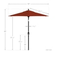 thumbnail image 5 of California Umbrella 7.5' Patio Umbrella in Brick, 5 of 5