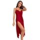 thumbnail image 5 of Camisón de verano de seda fina con falda tipo pijama transpirable similar a la seda, sexy, sin espalda, con abertura, 5 of 5