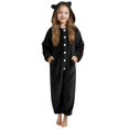 thumbnail image 1 of FAIWAD Girls Fleece Jumpsuits Kids Hooded Button Up Rompers Winter Warm Fuzzy Cute Jumpsuits, 1 of 6