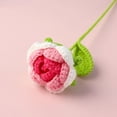 thumbnail image 1 of Girasol tejido a mano terminado, flor artificial, tejido de lana hecho a mano, girasol, tulipán, rosa, regalo, 1 of 6