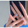 thumbnail image 4 of 24 Piezas uñas postizas decoración largas con pegamento Naturales 46 estilos Francés, 4 of 4