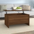 thumbnail image 1 of vidaXL Coffee Table Brown Oak 80x55.5x41.5 cm Engineered Wood, 1 of 5