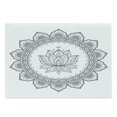 thumbnail image 1 of Lotus Flower Cutting Board, Round Concept in the Form of a Mandala with a Flower in the Middle, Decorative Tempered Glass Cutting and Serving Board, in 3 Sizes, by Ambesonne, 1 of 2