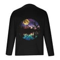 thumbnail image 3 of Nmnitkp Long Sleeve Shirt Trendy and Fashionable Graphic Mens Hipster Hip Hop Ripped Round Hemline Pattern Print T Shirt & ​​Soft and Skin-Friendly Men's Long Sleeve Shirt （Plus Size）, 3 of 4
