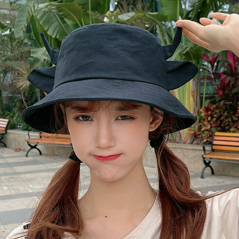OGLCCG Bucket Hat for Women Summer Sun Protection Beach Hat Packable  Fishing Sun Hats Fashion Cute Print Gifts Cap