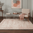 thumbnail image 4 of GENIMO 5'x7' Area Rug for Living Room, Washable Non Slip Soft Vintage Persian Rug for Bedroom Dining Room Home Office, Dusty Blush, 4 of 7