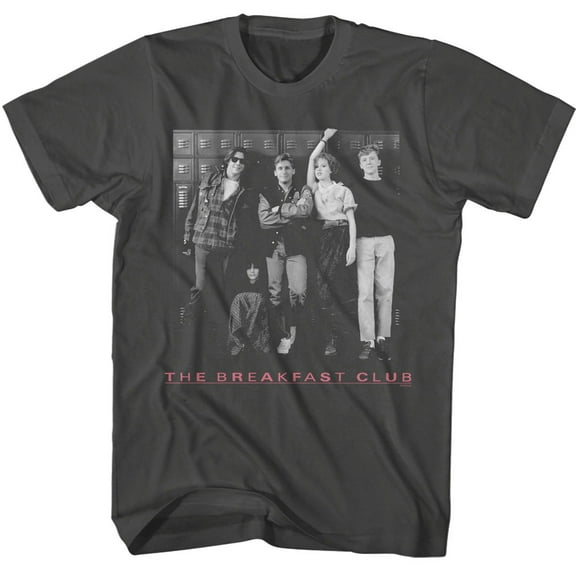 The Breakfast Club Classic Black and White Photo by Lockers Smoke T-shirt S