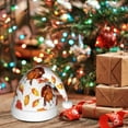 thumbnail image 6 of KLL Christmas Hats for Adults Plush Thanksgiving Turkey Leaves Print Santa Hat Xmas Fluffy Santa Claus Hat for Women Men, 6 of 6