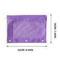thumbnail image 3 of Blue Cloth Stationery Container Toiletries Organizer Bag With Zipper For Makeup Tool File Storage Blue, 3 of 5