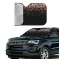thumbnail image 3 of Kdxio Rose Gold Glitter1 Print Front Windshield Sun Shade,Folding Auto Sunshade for Car Truck SUV-Medium, 3 of 7