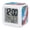Sky Blue, Pale Pink, White, Azure, variant on Blue Pink Ombre Digital Alarm Clock for Bedrooms, Smart LED Alarm Clock with 7 Color Changing Night Light, Abstract Art Clouds Artwork Silent Wake Up Clocks for Sleep Study Cooking 3.2"x3.2"