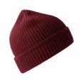 thumbnail image 3 of Atlantis - Gorro Beanie Maple Acanalado de Reciclado para Adultos Unisex (Burdeos Mezcla), 3 of 3