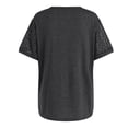 thumbnail image 4 of Gerichy Womens Summer Tops, Blouses for Women Short Sleeve Lace Tops Dressy Casual Tees, Sizes S-2XL Womens Summer Short Sleeve Shirts Trendy T Shirts Dressy Casual Blouses Crew Neck Tunic, 4 of 6