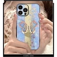 thumbnail image 5 of Case for iPhone 16 Pro,3D Butterfly Flower Kickstand Bling Glitter Diamond Marble Ring Stand Shockproof Women Girls Rhinestone Phone Case for iPhone 16 Pro,6.3 inch 2024 (XDL Purple), 5 of 6