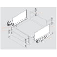 thumbnail image 3 of Blum 16" LEGRABOX C-Height Drawer Kit 125# Orion Gray 770C40S0S, 3 of 6